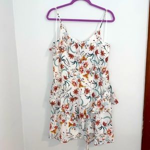 CeCe white floral dress